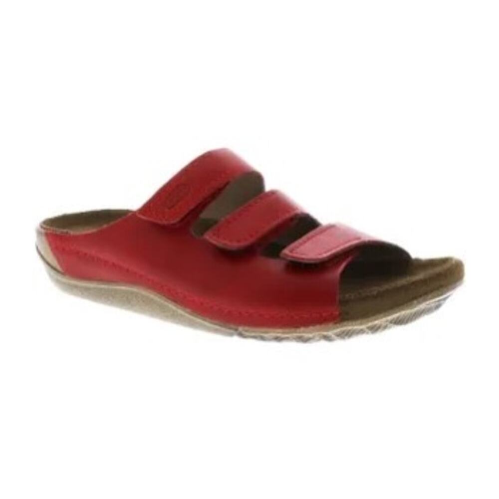 Wolky Comfort Sandals Nomad Red Oiled Leather Size 41 Women’s 10